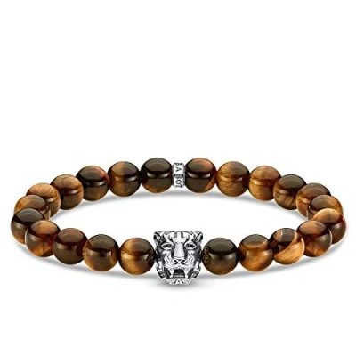 Obrázek Thomas Sabo Unisex náramek tygr z kuliček tygřího oka A1939 950 2, Drahý kov, Tygří oko