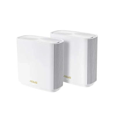 Obrázek Asus AiMesh AX WLAN systém ZenWiFi XT8 (sada přístupových bodů 2v1, AX6600 WiFi 6 mesh páteřní a klientské připojení, 3 x Gigabit LAN, 2,5G WAN, ovládání aplikací, roaming, AiProtection), bílý