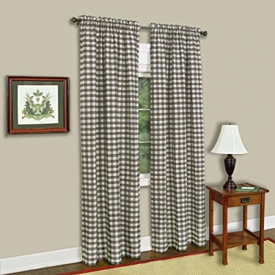 Obrázek Achim Home Furnishings BCPN84TP12 Fenstervorhang, 106,7 x 213,4 cm, Taupe/elfenbeinfarben