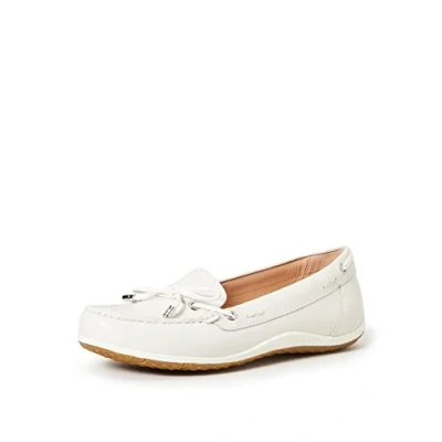 Obrázek Geox Dámské D Vega Moc B Mokasíny, bílá (Off White)