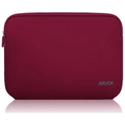 Obrázek Arvok taška na notebook, laptop, vodotěsné, neoprénové pouzdro netbook, ultrabook, obal notebook pro značky Acer/Asus/Dell/Fujitsu/Lenovo/HP/Samsung/Sony/Toshiba, vínově červená, 33,78 cm (13,3&quot;)