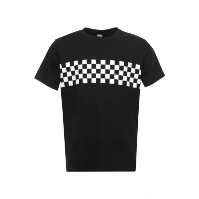 Obrázek Urban Classics CHECK PANEL TEE PLUS SIZE Triko s potiskem, Muži, Velikost: 3XL, Black/white