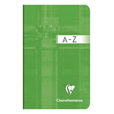 Obrázek Clairefontaine 63599AMZC sada se 2 sponkami na slovník, 48 listů, 9 x 14 cm, 90 g, kostkovaná, 1 sada, barevně tříděné