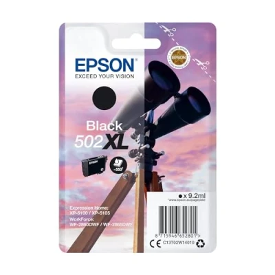 Obrázek Epson Originální 502XL inkoust dalekohled v jednom balení černý XL, XP 5100 5105 5150 5155 WF 2860DWF 2865DWF 2880DWF 2885DWF, ReadyPrint Flex tarify inkoustu