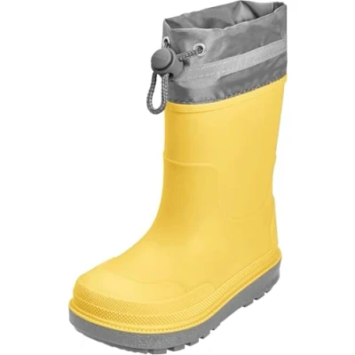 Obrázek Playshoes Unisex dětské holínky gumové holínky, Žlutá manžeta