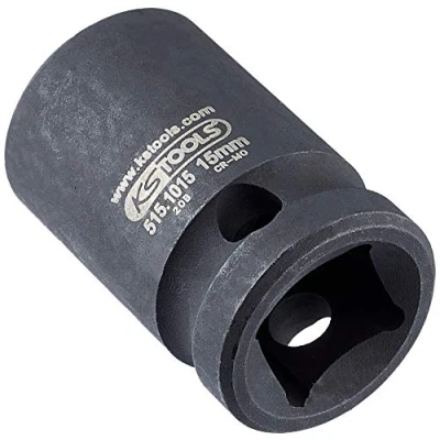 Obrázek KS Tools 515.1015 1/2&quot; šestihranná nástrčná hlavice s šestihranem, krátká, 15 mm, 35 x 25 13 cm