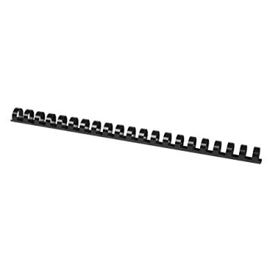 Obrázek OFFICE PRODUCTS 20241415 05 plastový vázací hřbet 100 kusů DIN A4 14 mm (115 stran) hřebeny na vázání plastové plast barva: Černá