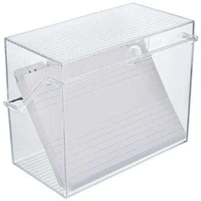 Obrázek helit H6114602 kartotéční lístky Box &quot;the index&quot; DIN A6 na šířku, vč. 50 kartotéčních lístků a registrů, malý