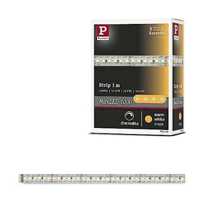 Obrázek Paulmann 70568 LED Stripe MaxLED 1000 1 m 2700 K teplá bílá páska bez povrchové úpravy 13,5 W světelný pásek 1100 lm 144 24 V