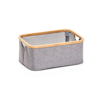 Obrázek Zeller 14231 Úložný koš, polyester/šedý