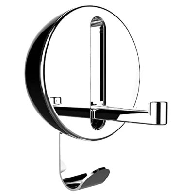 Obrázek WENKO Klapphaken Premium Delta, klappbarer Wandhaken zum Anbohren, mit Abrutschsicherung, modernes Design, Kunststoffgehäuse und Stabiler Metallhaken, 8 x 11 2,5 cm, Schwarz