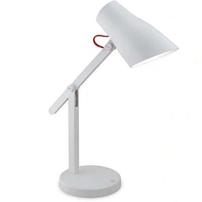 Obrázek FeinTech LED stolní lampa s akumulátorem dotykový stmívač bezdrátový &amp; USB nabíjecí bílý