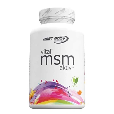 Obrázek Best Body Nutrition Vital MSM aktivní tablety s vitaminem C, 161 g
