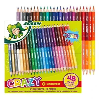 Obrázek JOLLY Superstick Crazy barevné tužky 24 tužek se 48 barvami