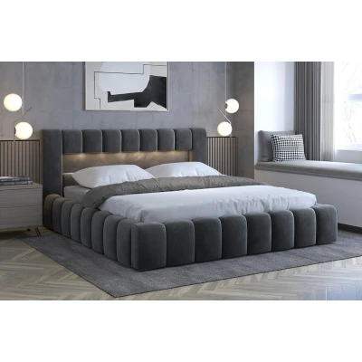 Obrázek Postel Lamica 140x200 + kovový rám / plynový vzpěry box na podestýlku Materiál Dekor: Monolith 85