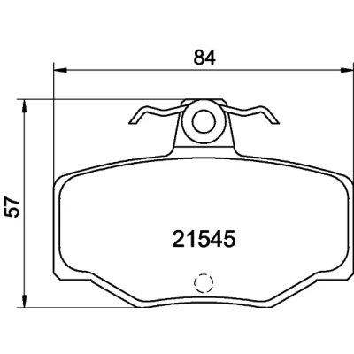 Obrázek HELLA 8DB 355 018 021 sada brzdových destiček, kotoučová brzda