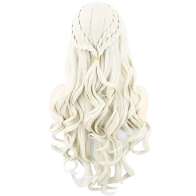 Obrázek Topcosplay Damen Perücke Blond Lang Gewellten Lockig für Cosplay Halloween Kostüm