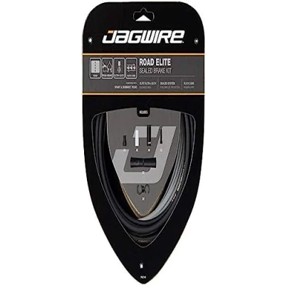 Obrázek Jagwire Road Elite Kabelschuhe, Erwachsene, Unisex, Schwarz, Einheitsgröße
