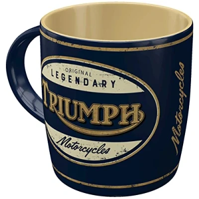 Obrázek Nostalgic Art Retro hrnek na kávu, 330 ml, Triumph Legendary Motorcycles nápad dárek pro cyklisty, keramický hrnek, vintage design