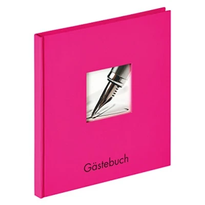 Obrázek walther design Kniha hostů růžová 23 x 25 cm s vyraženým krytem a vyražením, Fun GB 205 Q