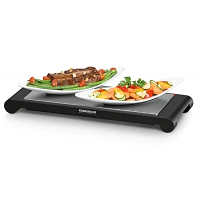 Obrázek ROMMELSBACHER WPS 857 mobilní deska pro akumulaci tepla (bezdrátové použití jako udržování tepla, kvalita Made in Germany, pouze 8 min na 120 C, odvod do 60 min, 850 W) ušlechtilá
