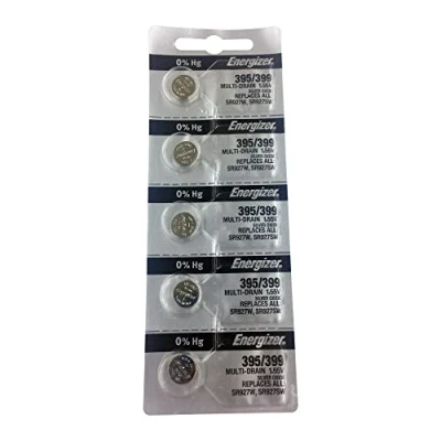Obrázek Energizer 395/399 oxid stříbrný, 5 baterií (SR927W / SR927SW)