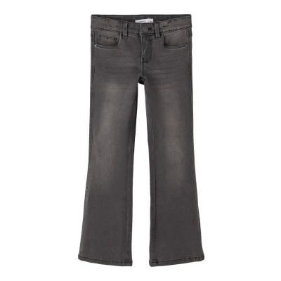 Obrázek NAME IT Girl Jeans Bootcut, Dark Grey Denim