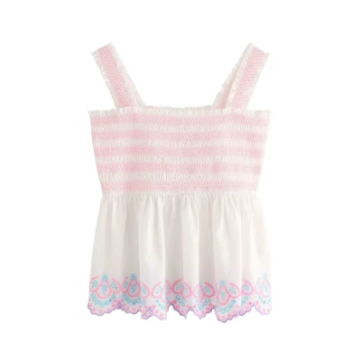 Obrázek Lindex Peplum WITH Embroidery Blůza pro děti, Velikost: 128, Off white