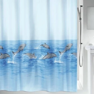 Obrázek Spirella sprchový závěs Textil &quot;Nemo ACQUA&quot;, Vers. velikosti, tyrkysová, 120 x 200 cm