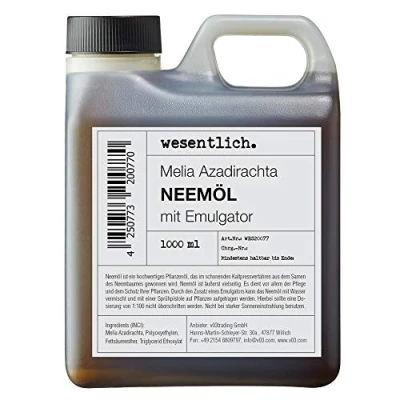 Obrázek wesentlich. Neemový olej s emulgátorem 1000 ml smíchaný pro okamžité použití