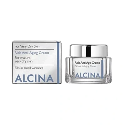 Obrázek ALCINA Rich Anti Age Creme 1 x 50 ml suchá pokožka chrání přirozenou bariéru na rty, velmi suchou pokožku