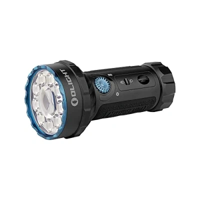 Obrázek OLIGHT Marauder Mini LED Super Hell 7000 Lumen 600 metrů Dobíjecí kapesní svítilna se zářičem a světlometem, 3 druhy barevných senzorem vzdálenosti pro venkovní použití (černá)