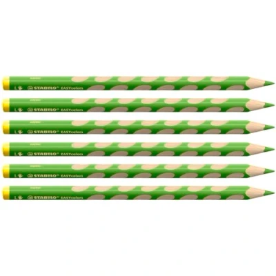 Obrázek Ergonomická barevná tužka pro leváky STABILO EASYcolors balení 6 ks žlutozelená