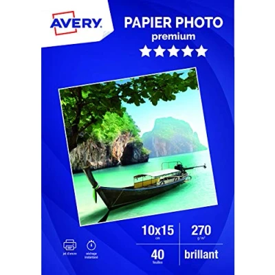 Obrázek Avery C2453 40 fotopapír A6 270 g/m2, pro inkoustová tiskárna, lesklá bílá