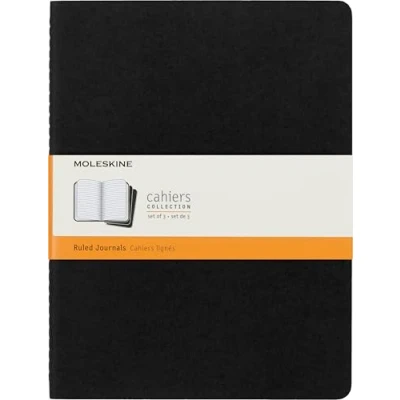 Obrázek Zápisníky Cahier od Moleskine (lepenková vazba), sada 3 kusů x large