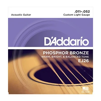 Obrázek D&#039;Addario struny pro westernovou kytaru akustickou EJ26 Custom Light, 1152 1 kus