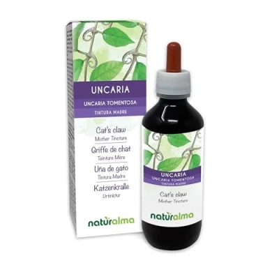 Obrázek Kočičí dráp (Uncaria tomentosa) kůra tinktura bez alkoholu Naturalma tekutý extrakt kapky 200 ml doplněk stravy Veganský