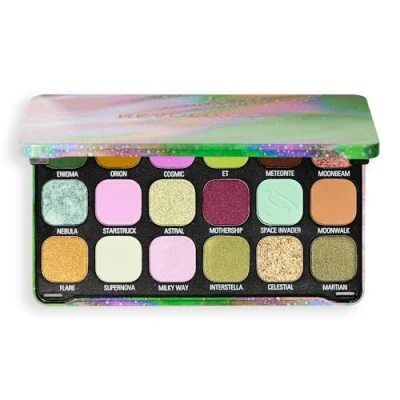 Obrázek Revolution Beauty, Forever Flawless Lidschattenpalette, 18 Hochpigmentierte Matt &amp; Schimmertöne, Vegan Ohne Tierversuche, Astro Nova