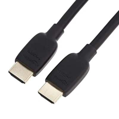 Obrázek Amazon Basics Ultra vysokorychlostní HDMI kabel, 48 Gbps, 8K, černý, 0,9 metru