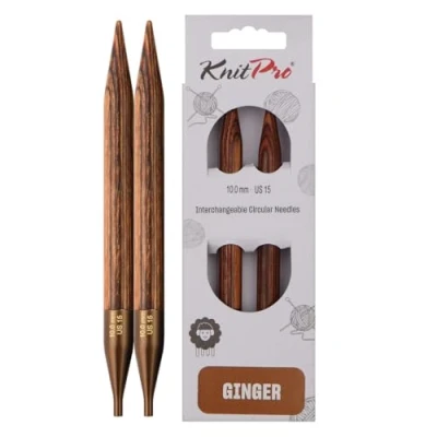 Obrázek KnitPro K31214 kruhová pletací jehla, dřevo, hnědá, 10 mm