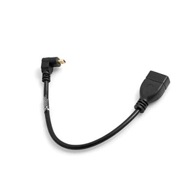 Obrázek System S Micro HDMI (male) dolní úhel konektor 90 k (první) vstup zdířka kabel 22 cm