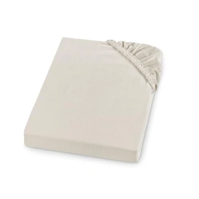 Obrázek sleepling Biber napínací prostěradlo, prostěradlo Feinbiber, Made in Germany, 100% bavlna, matrace do výšky 23 cm, gumička kolem dokola, Ökotex, lze prát na 60 stupňů, 100 x 200, krémová