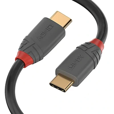 Obrázek LINDY 36873 3m USB 2.0 Typ C Kabel 3A, Anthra Line, Anthrazit