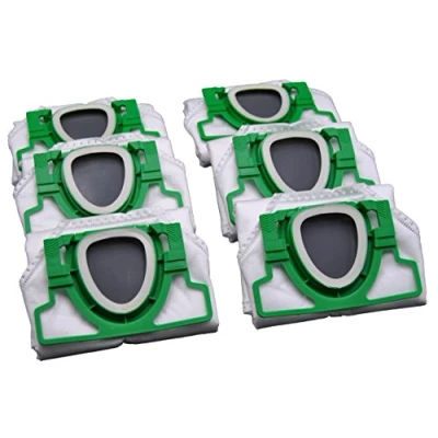 Obrázek FSProdukte 6 sáčků do vysavače z micro fleece, 5vrstvé, vhodné pro alergiky, prémiové kvality Vorwerk Kobold VK 200 FP a RB7 servisní stanice