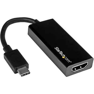 Obrázek StarTech.com USB C na HDMI adaptér kompatibilní s Thunderbolt 3 černý 4K 30 Hz
