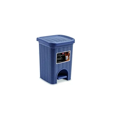 Obrázek Stefanplast Elegance Badezimmer Mülleimer, Kunststoff, Marineblau, 20.5 x 28 cm