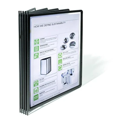 Obrázek Durable Průhledná tabule Sherpa panel Pin A4, 5 kusů, černá, 558201, 210 x 148,5 mm (Š V)