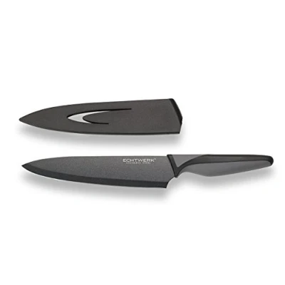 Obrázek ECHTWERK EW SS 0150 „BlackSteel“ Ocelový loupací nůž, kuchyňský čepel cca 9 cm, černá