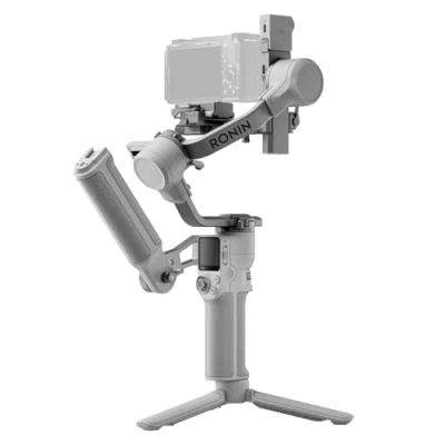 Obrázek DJI RS 4 Mini Combo, gimbal stabilizátor pro kameru Canon/Sony/Panasonic/Nikon/Fujifilm, zamykání v autě nápravy, inteligentní sledování, nosnost 2 kg, gibal, rukojeť na aktovku