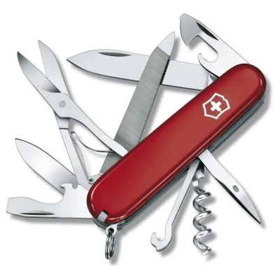 Obrázek Victorinox Švýcarský kapesní nůž, Mountaineer, Multitool, Swiss Army Knife s 18 funkcemi, čepel, vývrtka, otvírák na konzervy